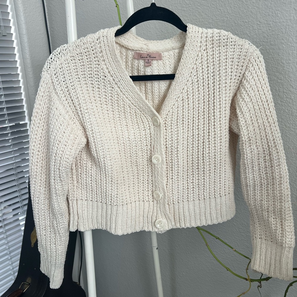 Women's Cream Knit Soft Sweater